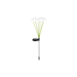 Lampa solarna LED 0.36W 3000K IP44 zielono-biała 77cm z czujnikiem do ogrodu i altany