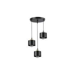 Oprawa wisząca LED E27 3x35W czarno-miedziana IP20 do wnętrz