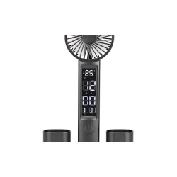 Lampa biurkowa LED 7W 3000-6000K IP20 czarna z wyświetlaczem — zdjęcie 7