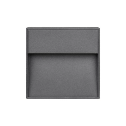 Oprawa architektoniczna LED 4W 4000K IP54 RAL7021 150x150x26 do wejścia i na schody — zdjęcie 2