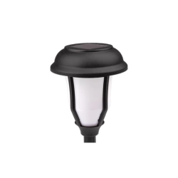 Lampa LED solarna 0,72W 3000K IP44 czarna 40cm z czujnikiem zmierzchu do ogrodu i altany