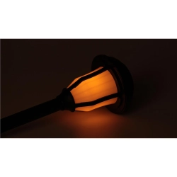 Lampa LED solarna 0,72W 3000K IP44 czarna 40cm z czujnikiem zmierzchu do ogrodu i altany