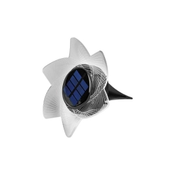 Lampa LED solarna 0.72W 3000K IP44 czarna do ogrodu i altany
