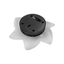 Lampa LED solarna 0.72W 3000K IP44 czarna do ogrodu i altany