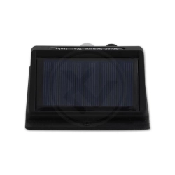 Lampa LED 3W 5500-6000K IP65 czujnik ruchu i zmierzchu czarna do ogrodu i na podjazd