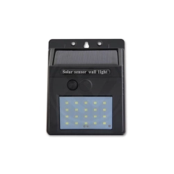 Lampa LED 3W 5500-6000K IP65 czujnik zmierzchu czarna 125x98x48mm do ogrodu i elewacji