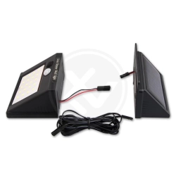 Lampa LED solarna 3W 6500K IP44 czujnik ruchu 2,5m kabel do ogrodu i elewacji