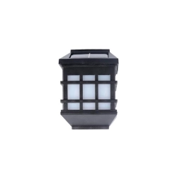 Lampa LED solarna 0,72W 3000K IP44 czarna z czujnikiem zmierzchu do ogrodu i altany