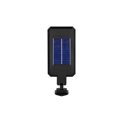 Lampa LED solarna 3.2W 6500K IP44 czujnik PIR czarna do ogrodu i podjazdu