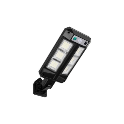 Lampa LED solarna 3.2W 6500K IP44 czujnik PIR czarna do ogrodu i podjazdu