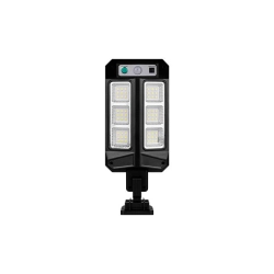 Lampa LED solarna 3.2W 6500K IP44 czujnik PIR czarna do ogrodu i podjazdu