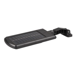Lampa LED solarna 10W 6500K IP44 czujnik PIR czarna slim