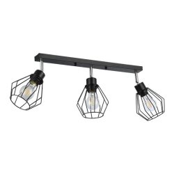 Kinkiet LED E27 3x35W czarny ruchomy IP20 do wnętrz