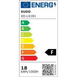 Plafon LED 18W 4000K IP65 czarny do garażu i warsztatu