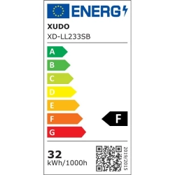 Plafon LED 32W 3000-6500K czarny 30cm do wnętrz