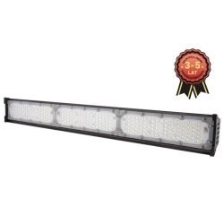 Lampa LED High Bay liniowa 150W 5000K IP65 czarna do garażu i warsztatu