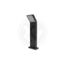 Lampa ogrodowa LED 12W 4000K IP54 czujnik ruchu czarna 50cm do ogrodu i altany