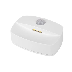 Lampa LED 0,6W 4000K PIR biała do wejścia i na schody