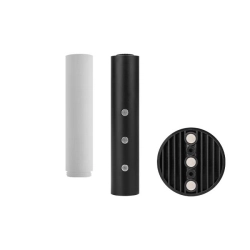 Lampa LED 2.5W 4000K czarna PIR akumulator USB do wejścia i na schody