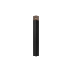 Lampa ogrodowa LED E27 18W czarna IP44 80cm do ogrodu i altany — zdjęcie 3