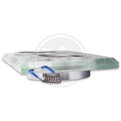 Oprawa halogenowa szklana ruchoma biała 2xGU10 IP20 180x90x25mm