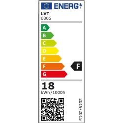 Lampa LED 18W 4000K IP54 czarna z czujnikiem ruchu do wejścia i na schody