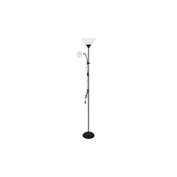Lampa podłogowa LED 60W czarna 176cm elastyczna szyjka IP20 do salonu i biura