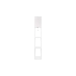 Lampa podłogowa LED 1xE27 60W 160cm biała z półkami do salonu i biura — zdjęcie 10