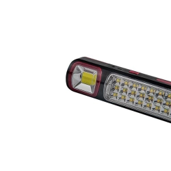 Lampa LED warsztatowa 12,8W 6500K IP20 czarna do garażu i warsztatu