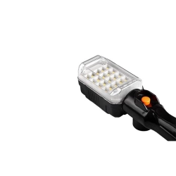 Lampa LED 12W 6500K IP20 czarna do garażu i warsztatu