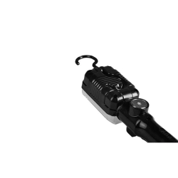 Lampa LED 12W 6500K IP20 czarna do garażu i warsztatu