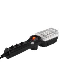 Lampa LED 12W 6500K IP20 czarna do garażu i warsztatu