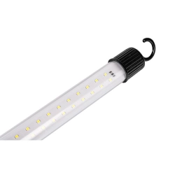 Lampa LED warsztatowa 4W 6500K IP20 czarna 435x60mm z kablem 5m do garażu i warsztatu