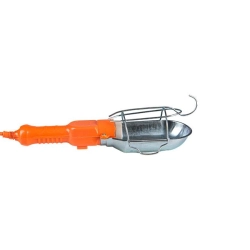 Lampa LED warsztatowa E27 40W pomarańczowa 5m kabel 230V do garażu i warsztatu