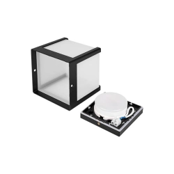 Oprawa architektoniczna Cube-1 GX53 czarna IP54 do elewacji i wejścia