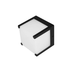 Oprawa architektoniczna Cube-1 GX53 czarna IP54 do elewacji i wejścia