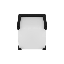 Oprawa architektoniczna Cube-1 GX53 czarna IP54 do elewacji i wejścia