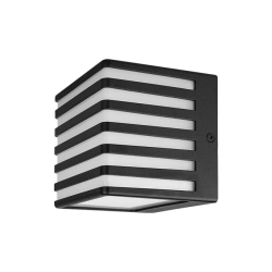 Oprawa architektoniczna Cube-3 GX53 czarna IP54 do wejścia i na schody