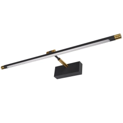 Kinkiet LED 14W 4000K IP20 czarny złoty 66cm do wnętrz