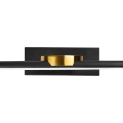 Kinkiet LED 12W 4000K IP44 czarny 60cm do wnętrz