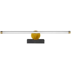 Kinkiet LED 12W 4000K IP44 czarny 60cm do wnętrz