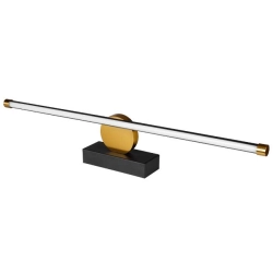 Kinkiet LED 12W 4000K IP44 czarny 60cm do wnętrz