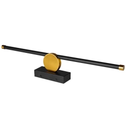Kinkiet LED 12W 4000K IP44 czarny 60cm do wnętrz