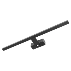 Kinkiet LED 15W 4000K IP44 czarny 60cm do łazienki i korytarza