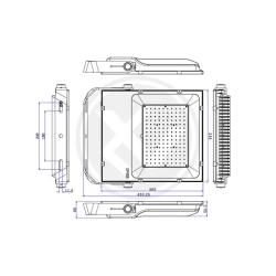 Projektor LED 150W 5000K IP65 do elewacji i fasady