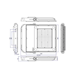 Projektor LED 200W 5000K IP65 do elewacji i fasady