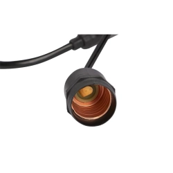 Girlanda LED 10m 20x E27 2700K IP44 czarna do ogrodu i altany — zdjęcie 2