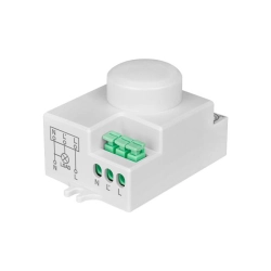czujnik ruchu mikrofalowy 360st 220-240V IP20 do wejścia i na schody