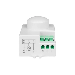 czujnik ruchu mikrofalowy 360st 220-240V IP20 do wejścia i na schody