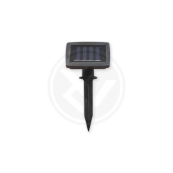 Girlanda LED solarna 10 LED 0,72W 3000K IP44 czarna do ogrodu i altany